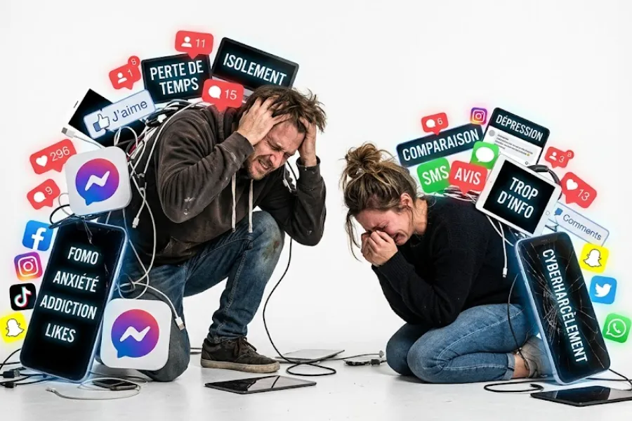 La dépendance aux réseaux sociaux